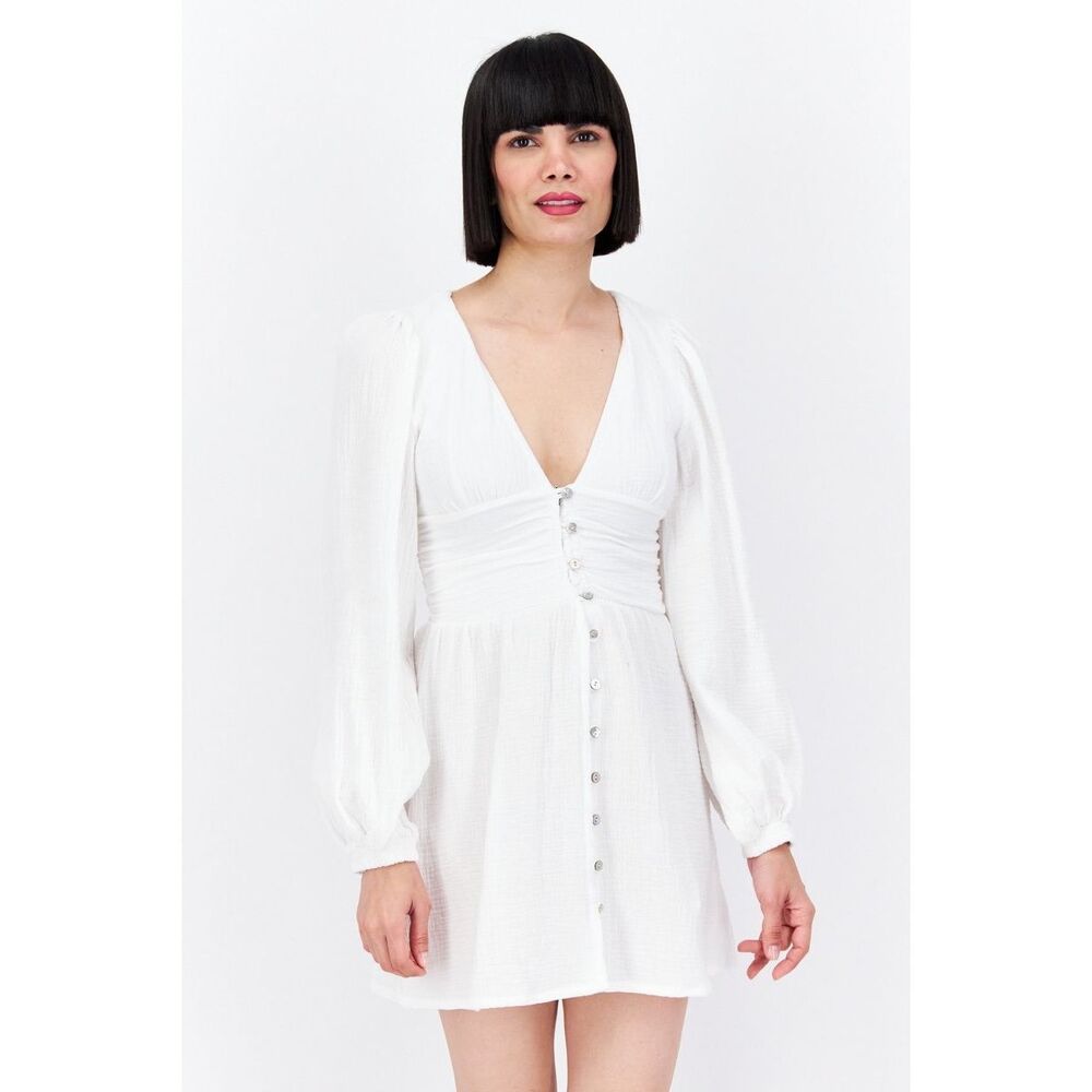 Dippin Daisys‎ Waikiki Dress White Size Large